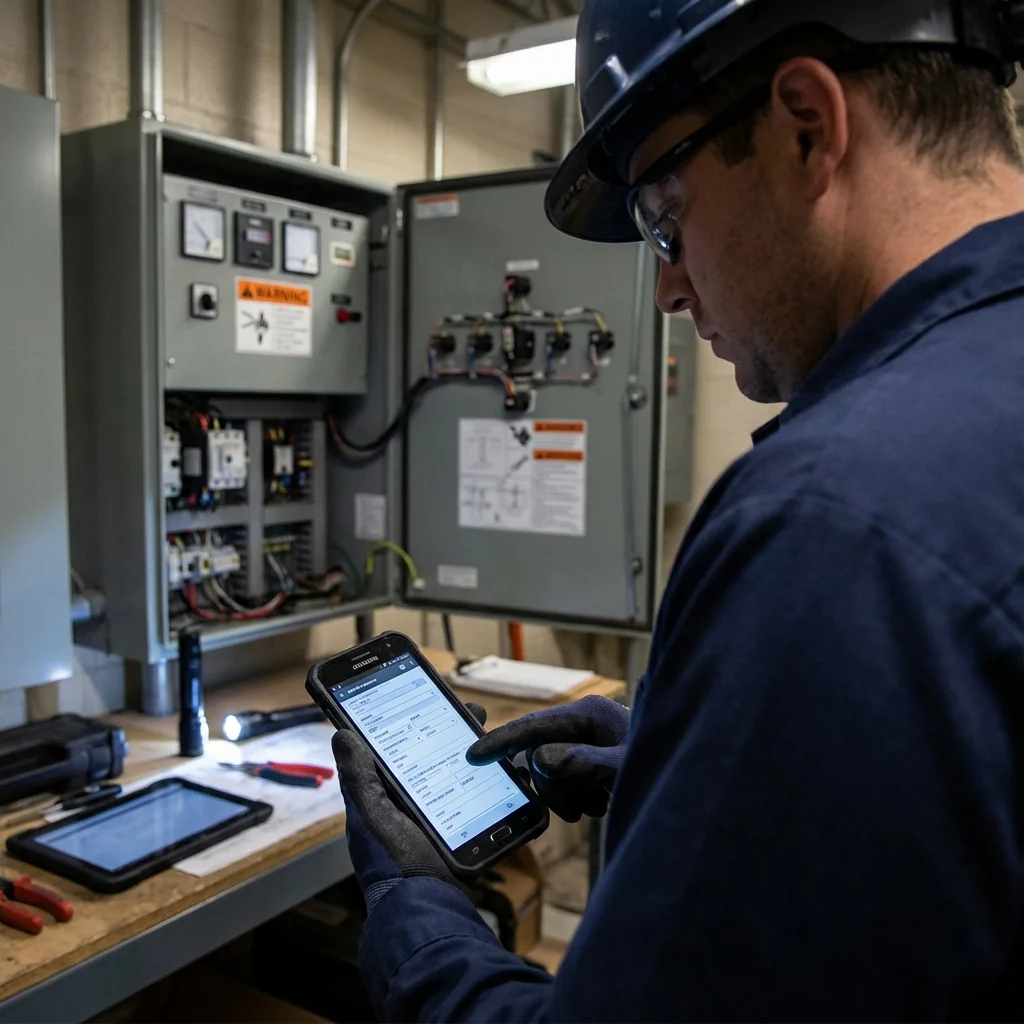 Technicien télécom sur poteau ou armoire